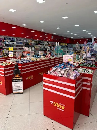 Produtos e departamentos internos da Drogarias Ultra Popular